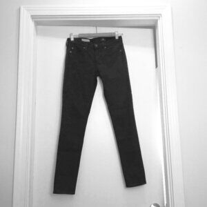 AG Adriano Goldschmied Black 'The Legging Ankle' 'Super Skinny Ankle' Sz 25